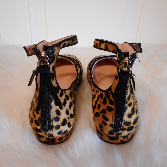 J Crew Poppy Calf Hair Leopard Ballet Flat - Picture 5 of 7